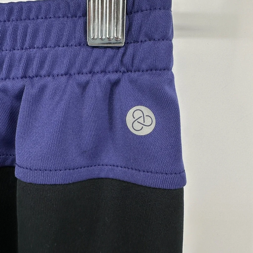 Zella Kids Purple Black Colorblock Athletic Shorts NR465502BB Size L 10-12